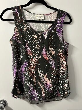 Charlotte Brody Dot Print Sleeveless Camisole size small - Fabric damage
